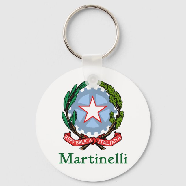 Martinelli Republic of Italy Keychain (Front)