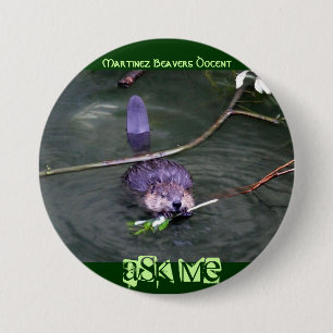Martinez Beavers Docent,... - Customized Pinback Button