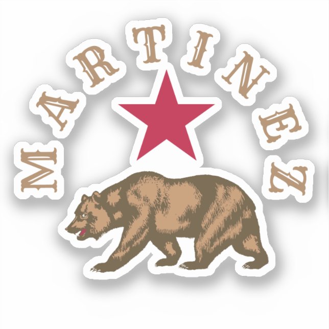 Martinez, California Classic Round Sticker (Front)