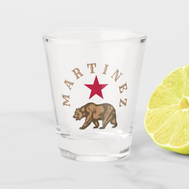 Martinez, California Shot Glass (Front)