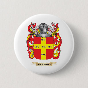 Martinez Coat of Arms (Family Crest) Pinback Button