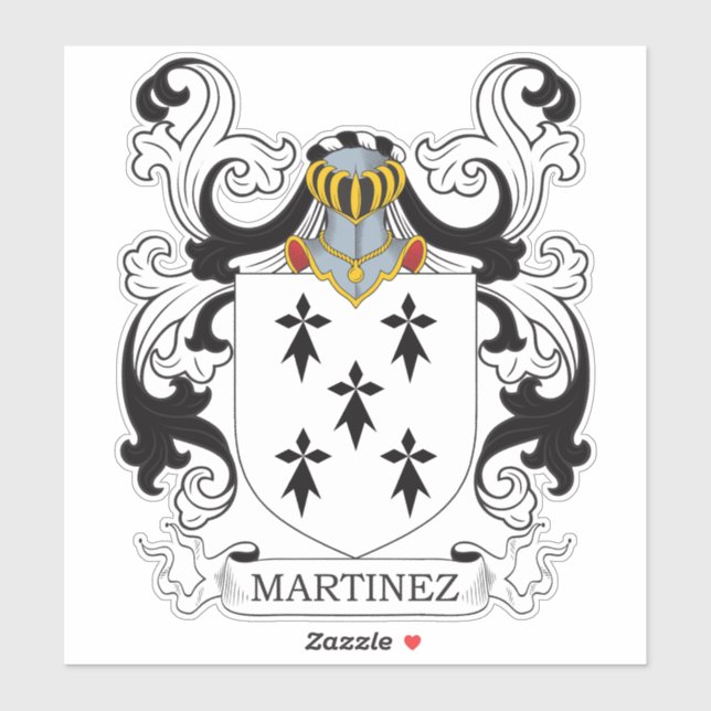 Martinez Coat of Arms Sticker (Sheet)