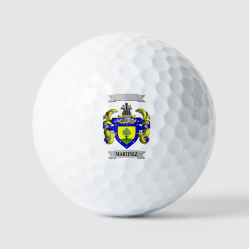 MARTINEZ FAMILY SHIELD AND CREST GOLF BALL