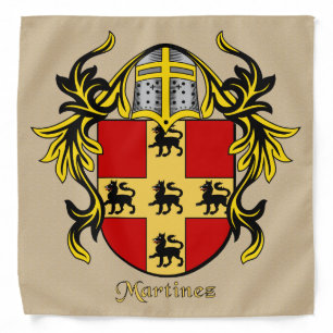 Martinez Historical Coat of Arms Bandana