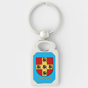 Martinez Historical Shield Keychain