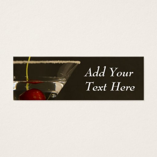Customizable Martini Business Card