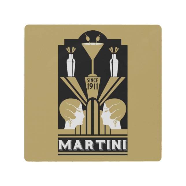 Martini Art Deco Art (Front)