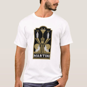 Martini Art Deco Art T-Shirt