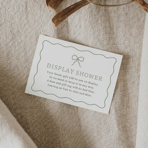 Martini Baby Shower Display Shower Enclosure Card