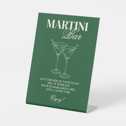 Martini Bar Bachelorette Weekend Pedestal Sign