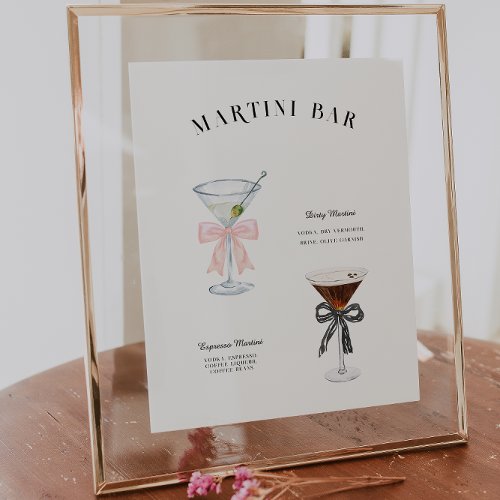 Martini Bar  Birthday Signature Drink Poster