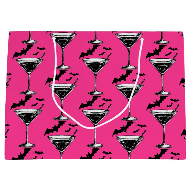 Martini Bats Large Gift Bag (Front)