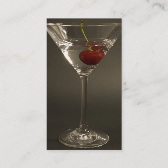 Martini Beverage Business Card (Front)