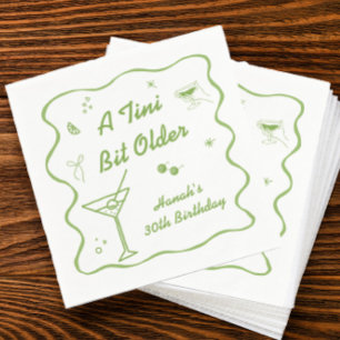Martini Birthday Party theme Napkins