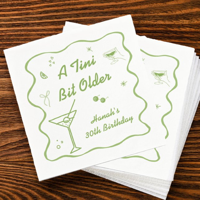 Martini Birthday Party theme Napkins (Creator Uploaded)