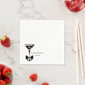 Martini Bow Napkins