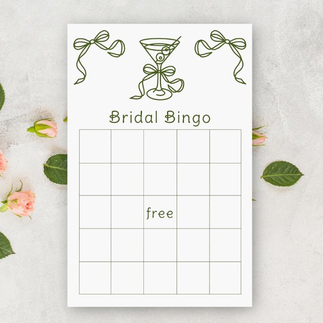 Martini Bridal shower bingo game (Creator Uploaded)