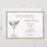 Martini Bridal Shower Invitation