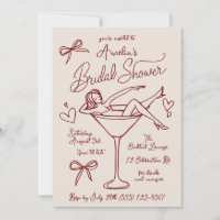 Martini Bridal Shower Invite