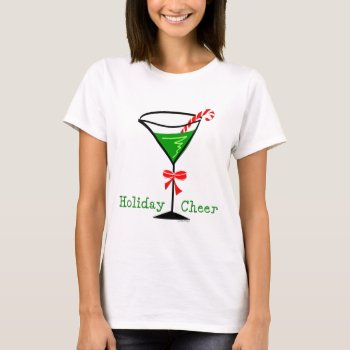 Martini Christmas T-shirt by christmasgiftshop at Zazzle