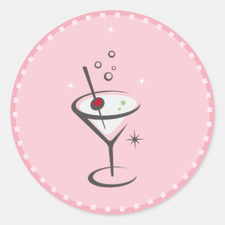 martini classic round sticker