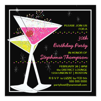 Martini Invitations & Announcements | Zazzle