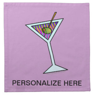MARTINI COCKTAIL & DINNER NAPKINS