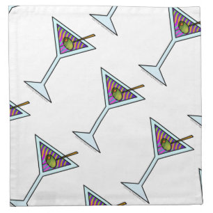 MARTINI COCKTAIL & DINNER NAPKINS