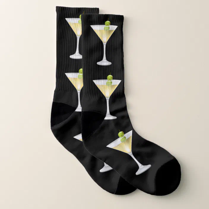 Martini Cocktail Socks