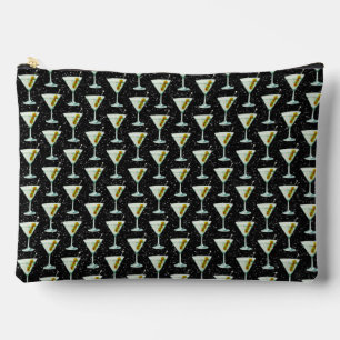 Martini Cocktail Pattern Accessory Pouch