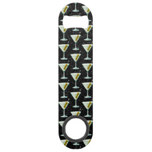 Martini Cocktail Pattern Bar Key