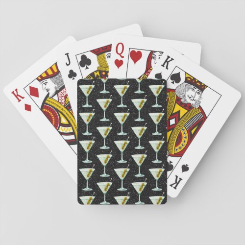 Martini Cocktail Pattern Playing Cards