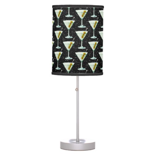 Martini Cocktail Pattern Table Lamp