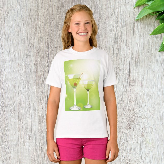 Martini Cocktails Girls T-shirt (Creator Uploaded)