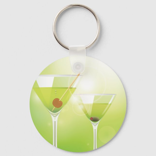 Martini Cocktails Keychain (Front)