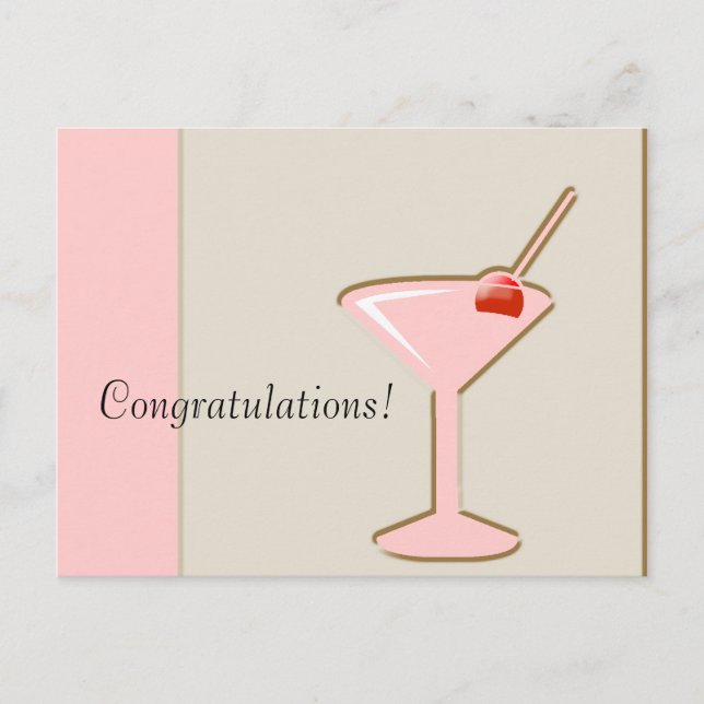 martini, Congratulations! Postcard (Front)