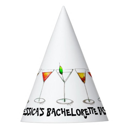 Martini Cosmo Cocktail Bachelorette Bash Party Party Hat