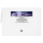 Martini Custom Happy Birthday Greeting Card (Back Horizontal)