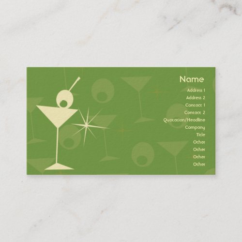 Martini Dazzle - Business Business Cards