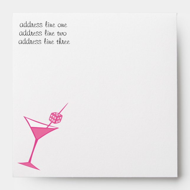 Martini Dice Envelope (Front)