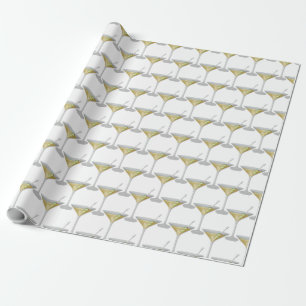 Martini drink wrapping paper