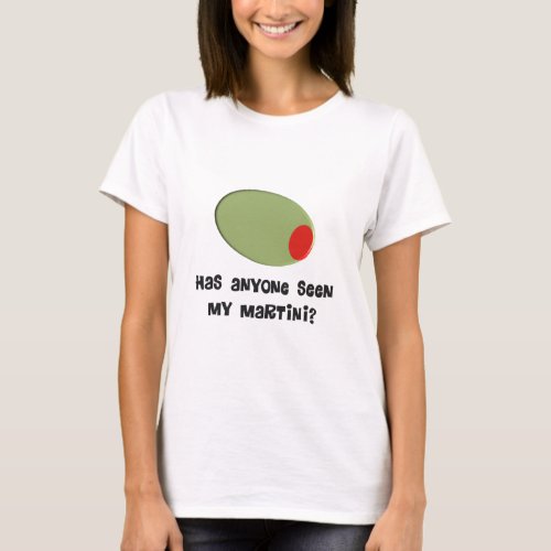 Martini Drinkers T_Shirts and Gifts Olive Design