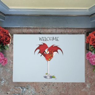 Martini Fantasy Red Dragon Doormat