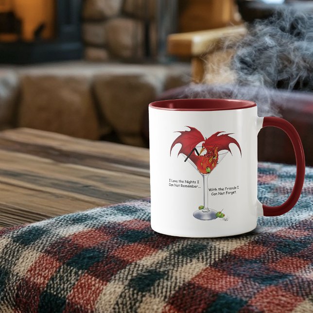 Martini Fantasy Red Dragon Mug (Creator Uploaded)