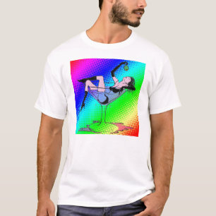 Martini Girl Pop Art by C. Higby T-Shirt