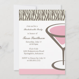{martini}  girls night out invitation