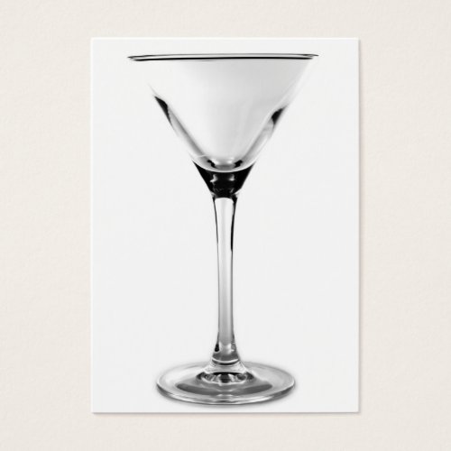martini glass business card