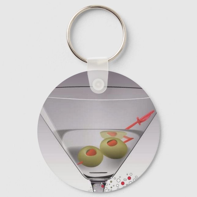 Martini glass keychain (Front)