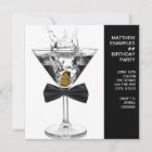 Martini Glass Mans Any Number Birthday Party