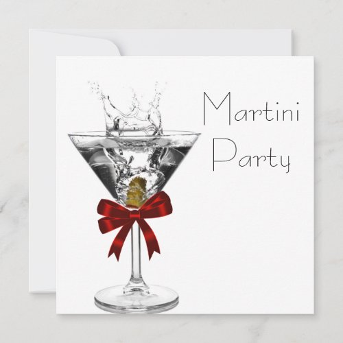 Martini Glass Martini Party Invitations